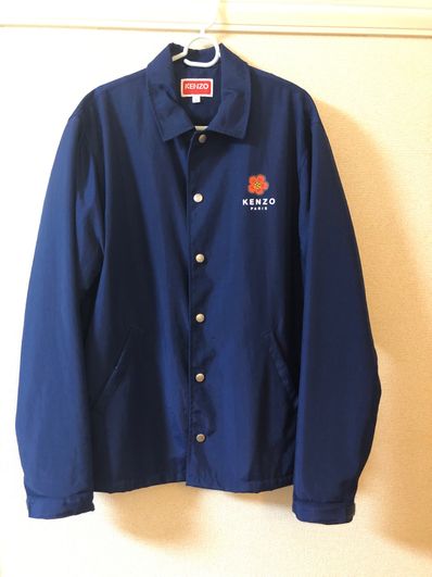 KENZO "BOKE FLOWER" COACH JACKET MENS "Navy "