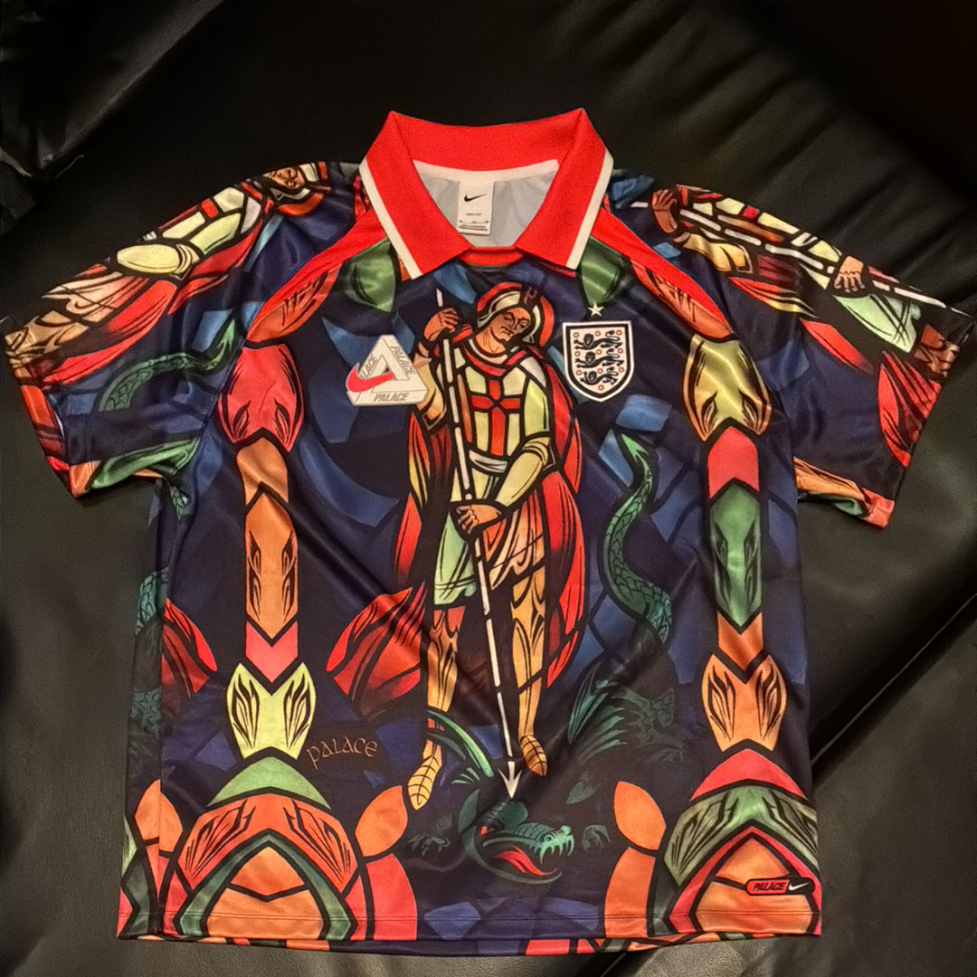 Nike x PALACE X2 World Cup Short-Sleeve Football Jersey England "Multi"