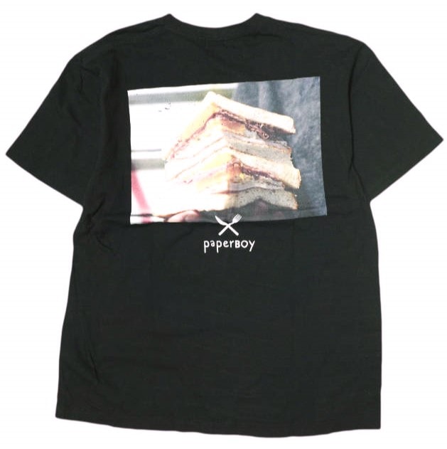 PAPERBOY x BEAMS ペーパーボーイ ビームス 別注 サンドイッチTシャツ 11-08-4978-049 L BLACK 半袖 トップス g22649