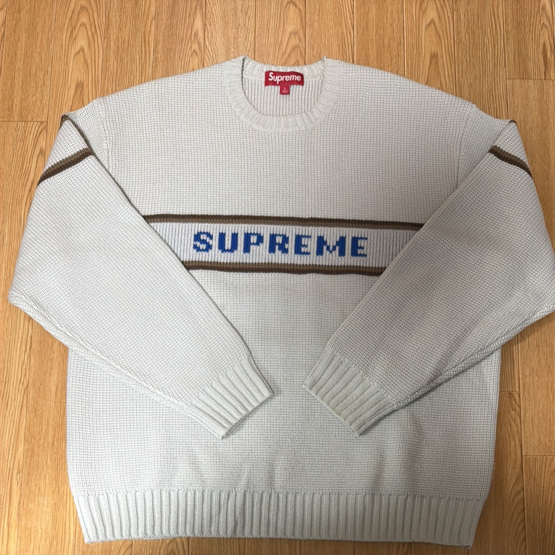 Supreme Chest Stripe Sweater 
