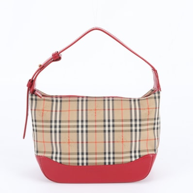 ■極美品 バーバリー ノバ チェックシャドーホースショルダーバッグ