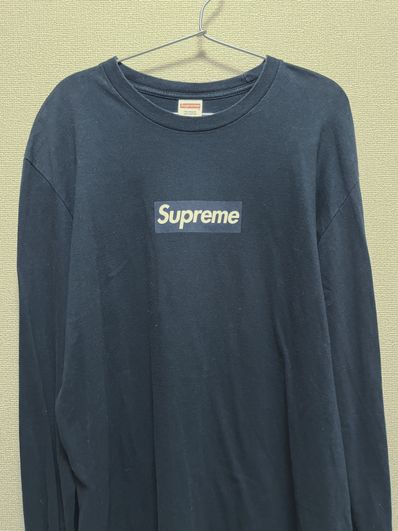 Supreme Box Logo L/S Tee "Navy"