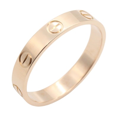カルティエ CARTIER ミニラブリング リング・指輪 ジュエリー K18PG(ピンクゴールド) メンズ レディース ゴールド系 B4085200 【中古】