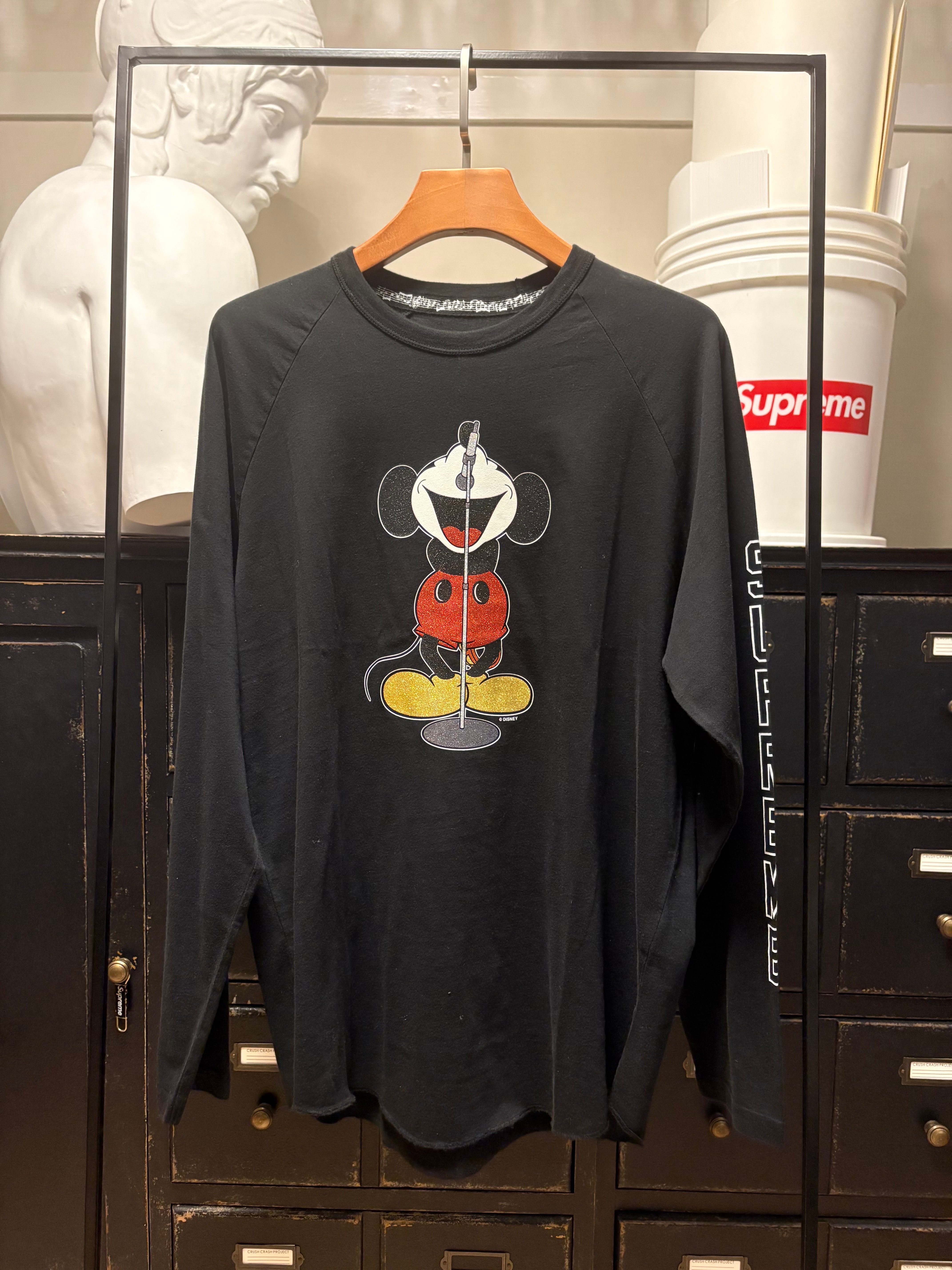 Supreme x Number (N)ine x Mickey Mouse Raglan L/S Top 