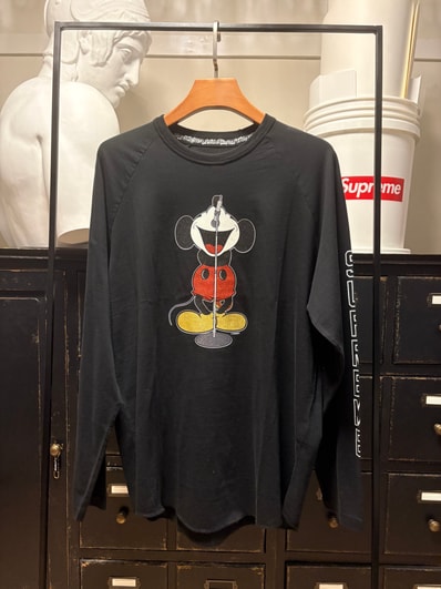 Supreme x Number (N)ine x Mickey Mouse Raglan L/S Top Supreme x Number (N)ine x Mickey Mouse Raglan L/S Top
