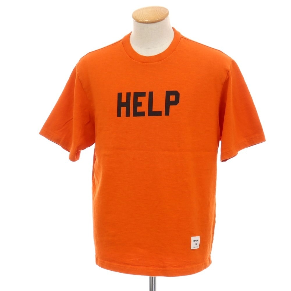 【中古】シュプリーム Supreme 2025年秋冬 Help S/S Top コットン クルーネック 半袖Tシャツ オレンジ【サイズS】【メンズ】