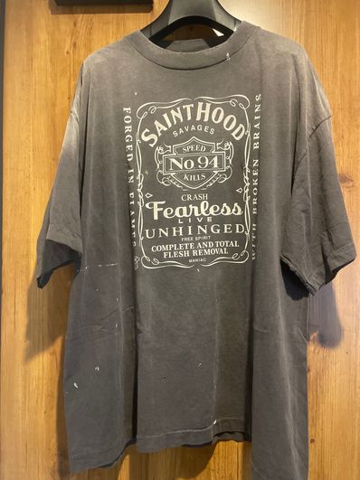SAINT Mxxxxxx x NEIGHBORHOOD SS Tee STHD.FEARLESS "Black" 25119SMN-CSM03S / SM-HR8-0000-C70