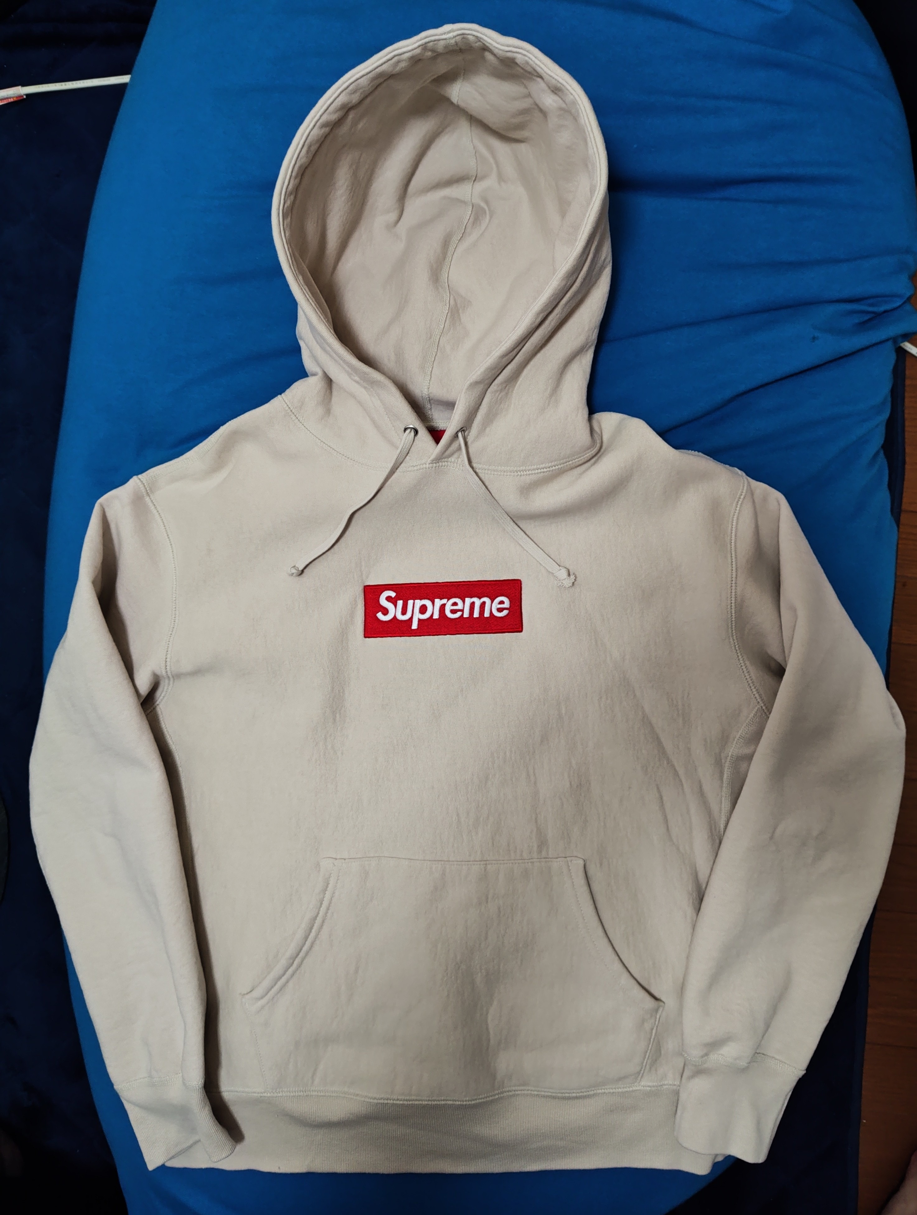 Supreme Box Logo Hooded Sweatshirt "Stone" (24FW)