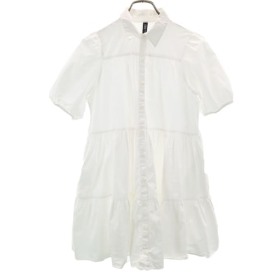 ZARA ザラ 半袖 シャツ ミニワンピース XS ホワイト