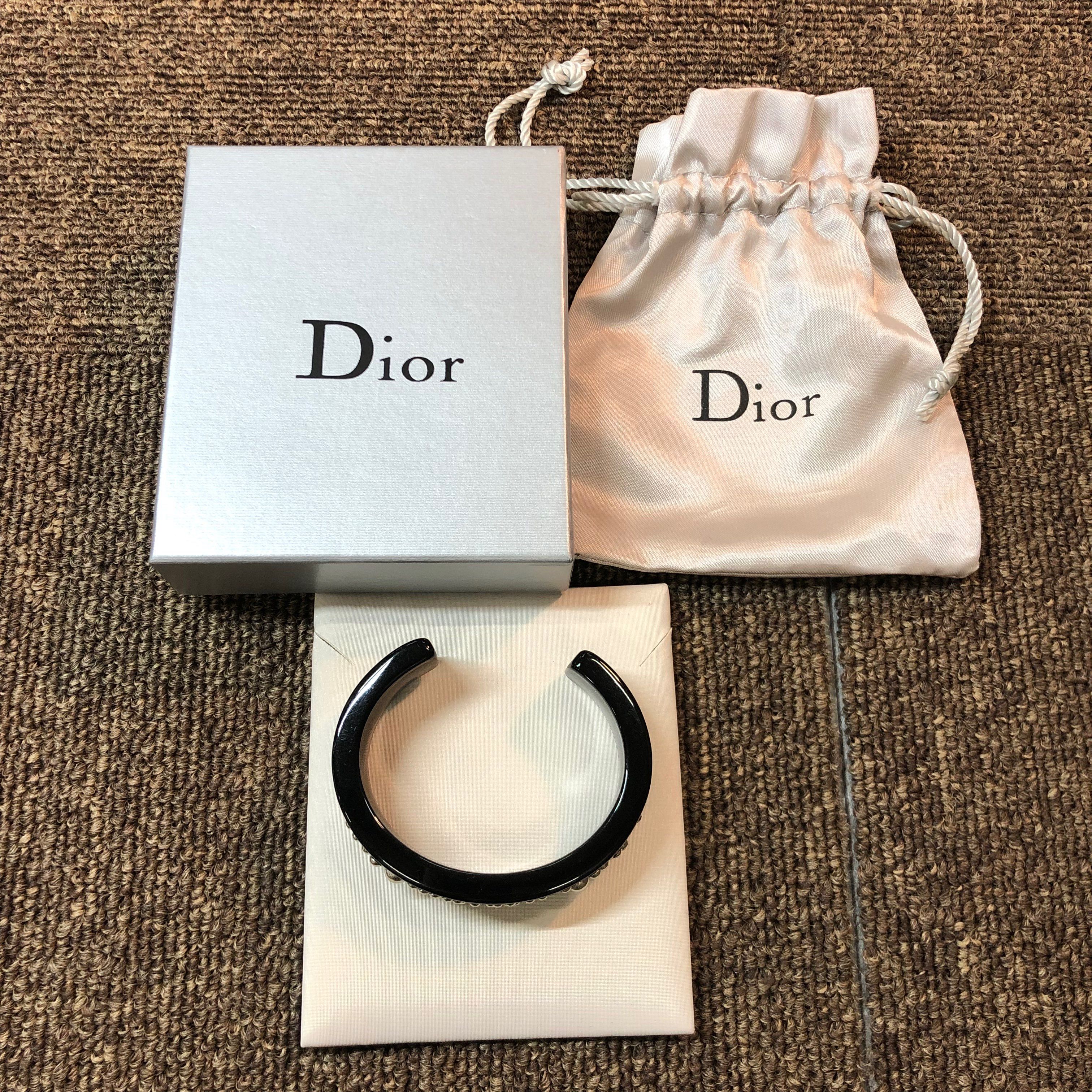 Dior Studs Bangle "Black"
