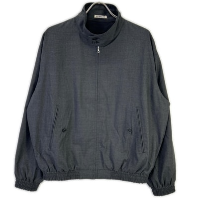 オーラリー 26SS A26SB01MT トップチャコール ULTRA FINE TROPICAL WOOL ZIP BLOUSON 3