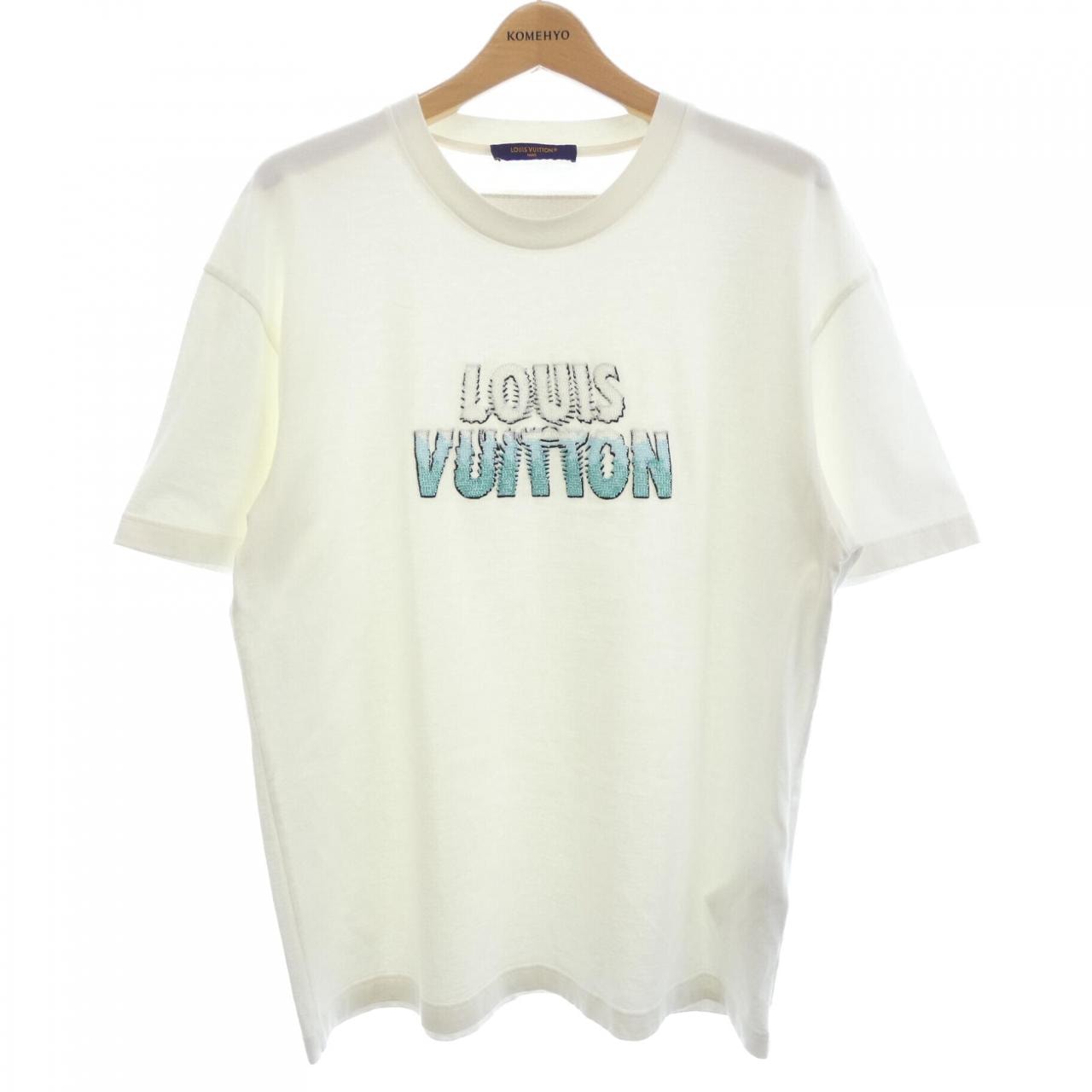 ルイヴィトン LOUIS VUITTON エンブロイダードビーズコットンTシャツ HPY35WNPG Tシャツ