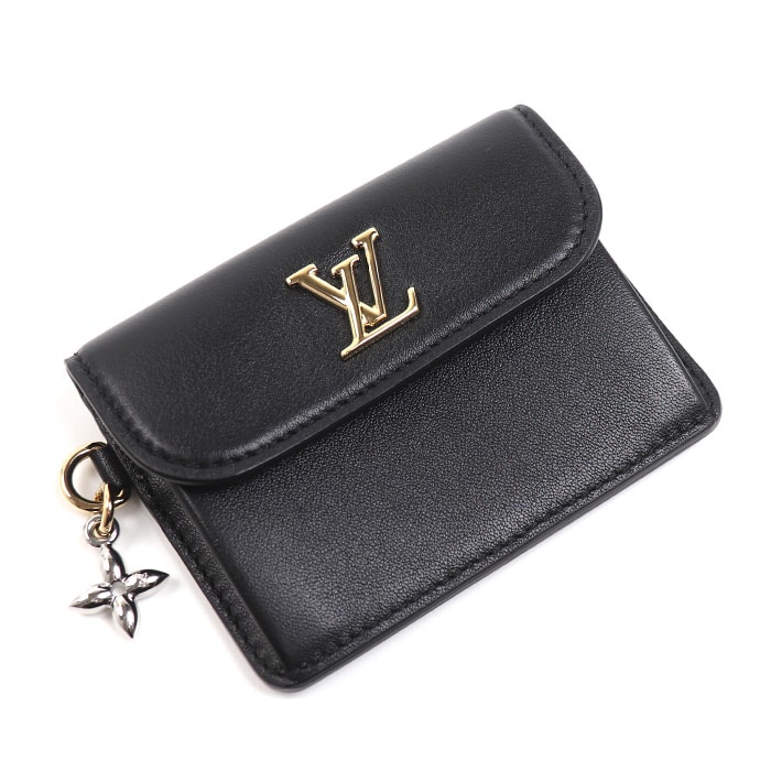 LOUIS VUITTON ルイ・ヴィトン ブルーム ポルト カルト・レクト ヴェルソ カードケース ブラック M14626 ICチップ レディース【中古】【美品】