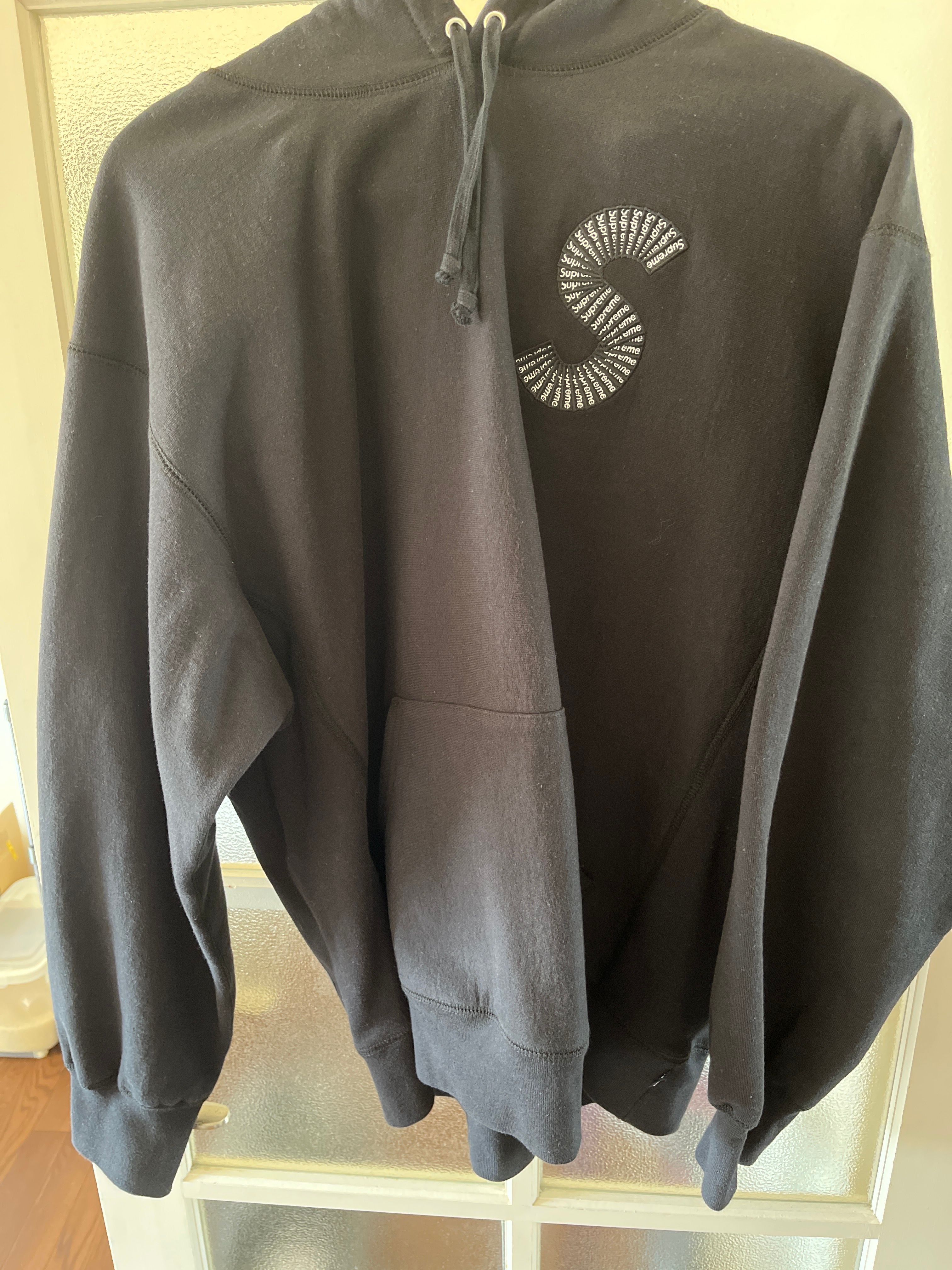 Supreme S Logo Hooded Sweatshirt "Black" (20FW)