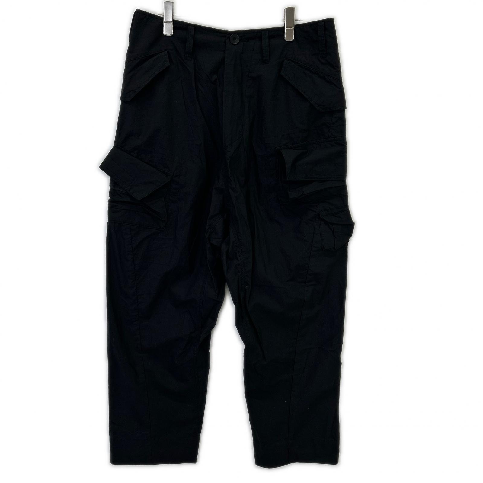 ユリウス 667PAM5 ブラック マルチプルカーゴパンツ 3