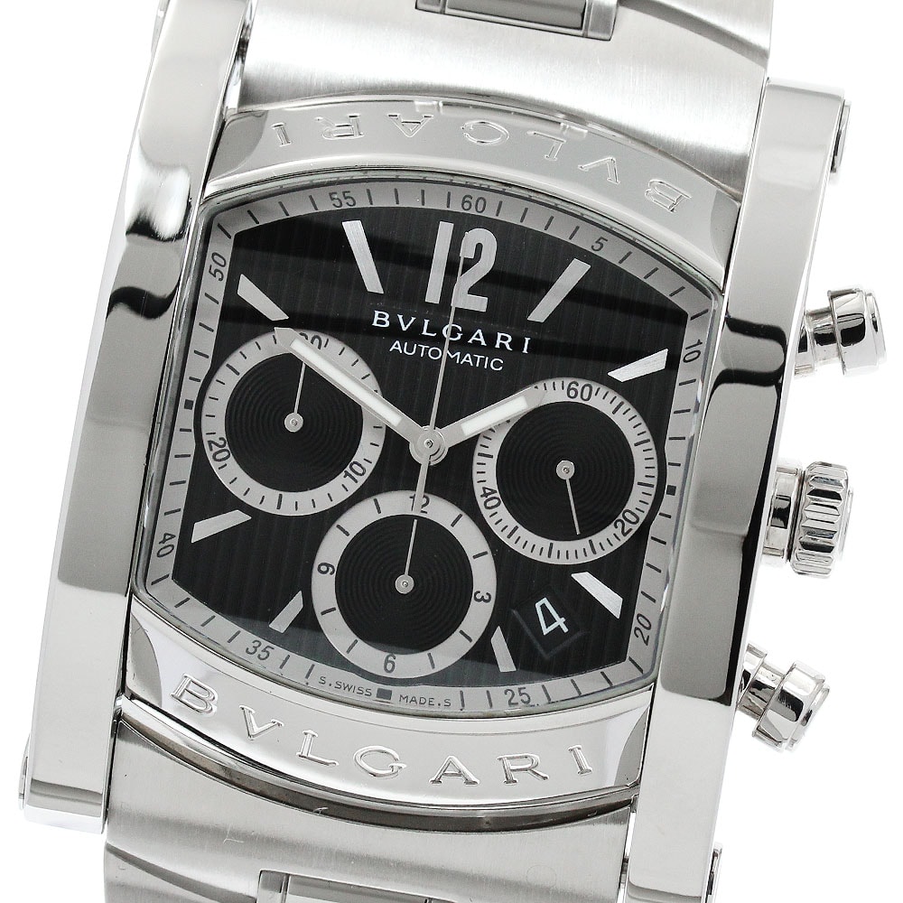 ☆良品 ブルガリ アショーマ AA48SCH メンズ 【中古】