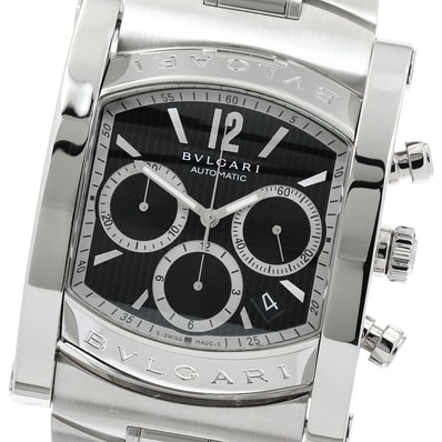 ☆良品 ブルガリ アショーマ AA48SCH メンズ 【中古】