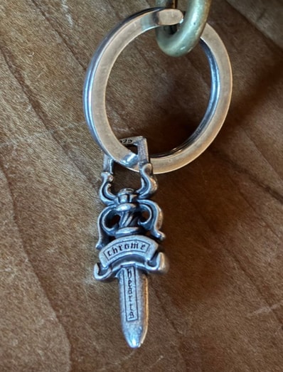 Chrome Hearts #5 Dagger Key Ring "Silver"