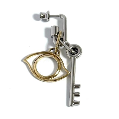 【片耳用・男女兼用・超希少】エルメス キュリオジテ シングル ピアス チャーム