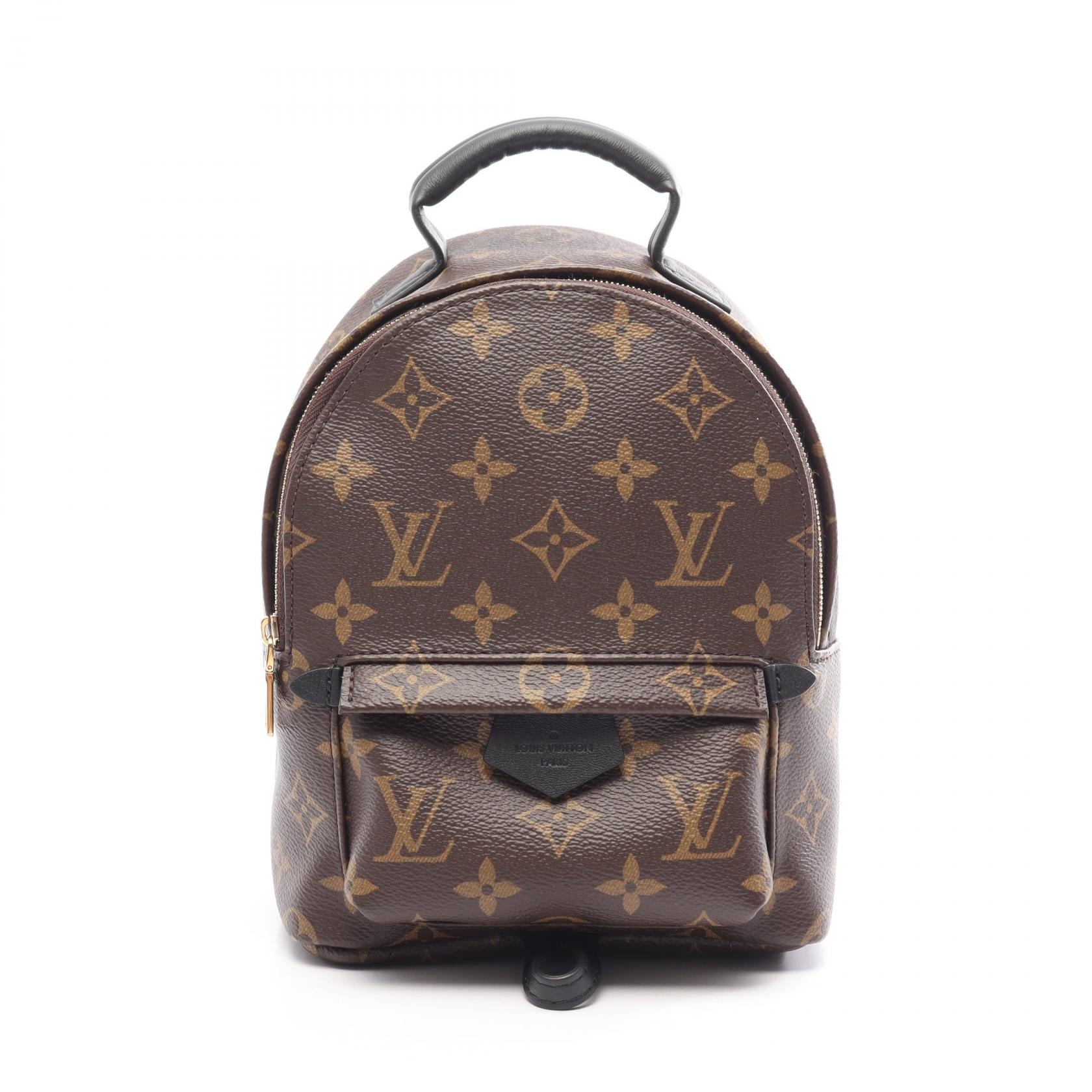 ルイ・ヴィトン LOUIS VUITTON パームスプリングス バックパック ミニ モノグラム リュックサック バックパック バッグ PVCコーティングキャンバス レザー モノグラム レディース ブラウン系 / ブラック系