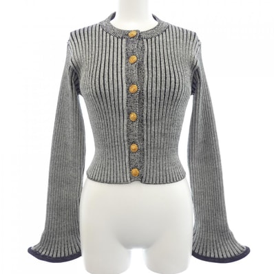 ルイヴィトン LOUIS VUITTON リブドニットトランペット FMKC97LJ3 カーディガン