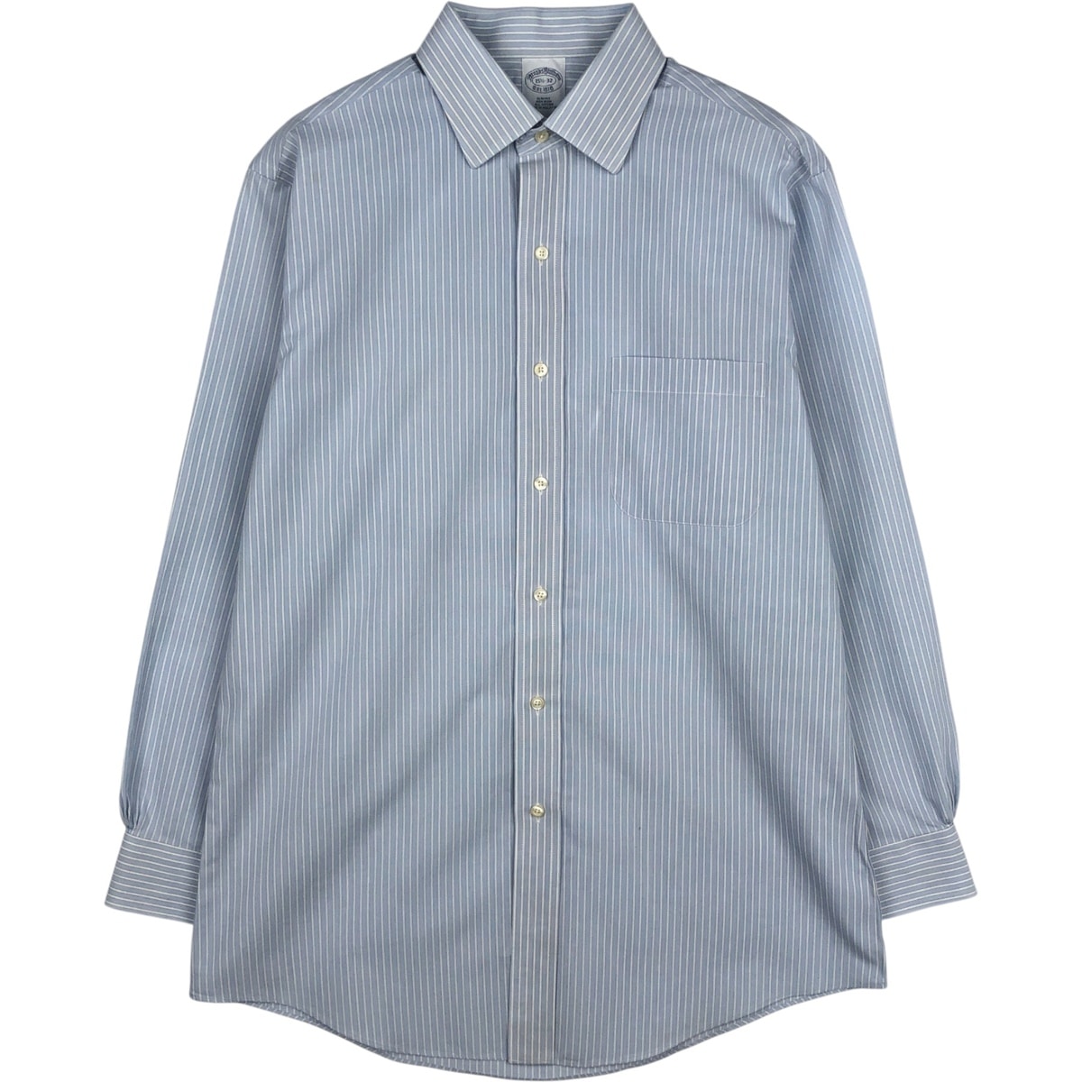 古着 ブルックスブラザーズ Brooks Brothers Est.1818 SLIM FIT 長袖 コットンストライプシャツ メンズM相当/eaa619062