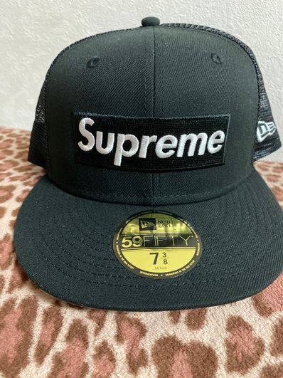 Supreme Box Logo Mesh Back New Era "Black" (22SS)
