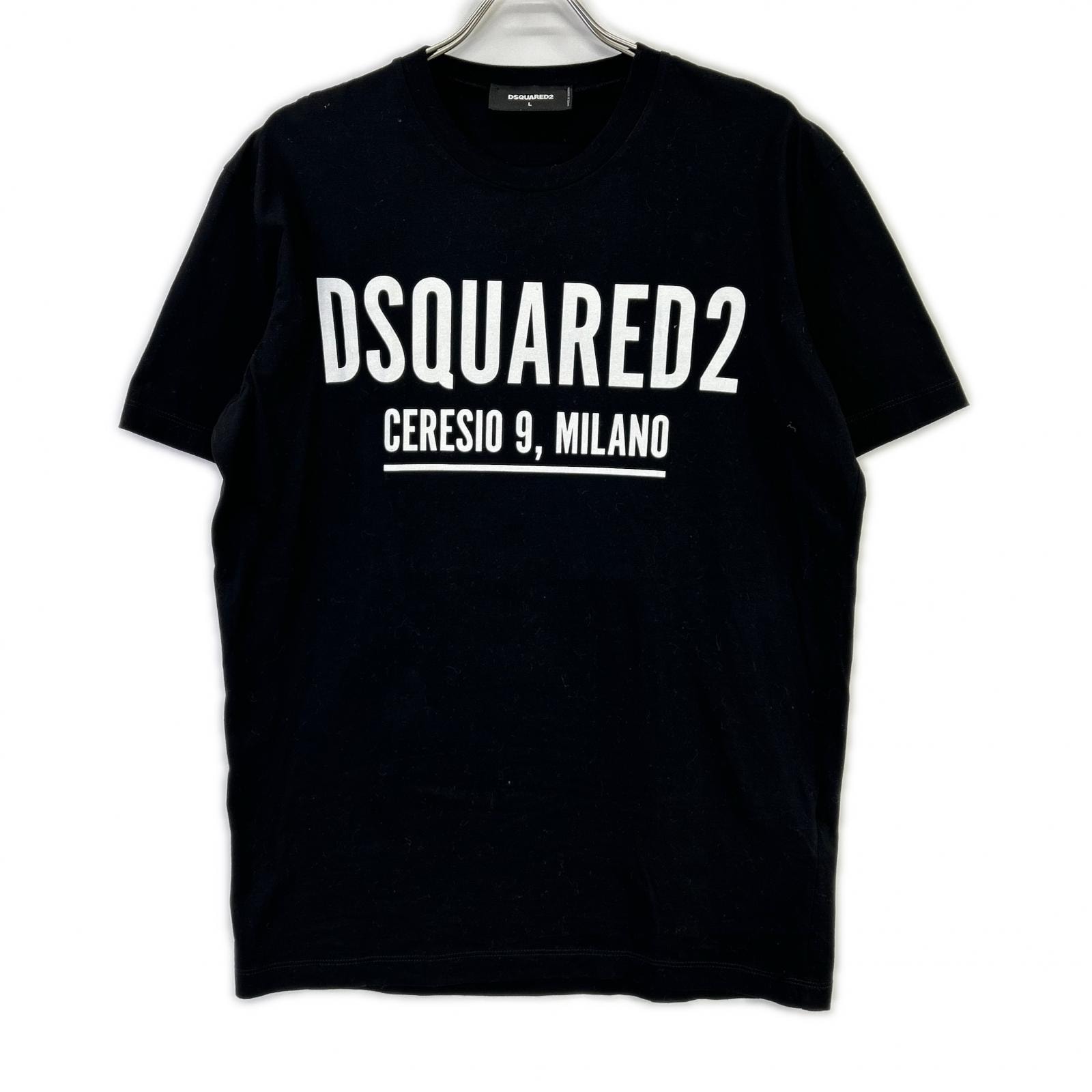ディースクエアード S71GD1058 22年 ブラック Ceresio9 Cool T-Shirt Tシャツ L