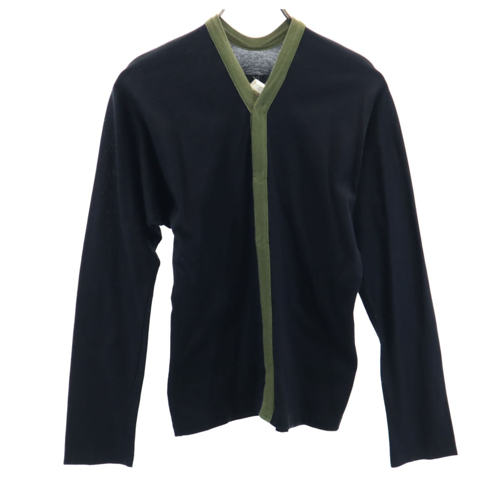 Y's ワイズ 日本製 長袖 カーディガン 3 ブラック ヨウジヤマモト