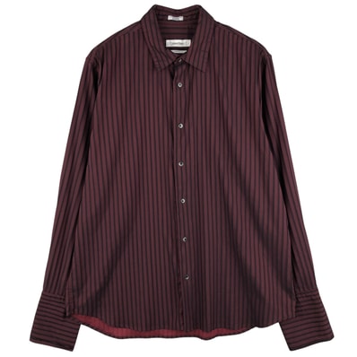 古着 00年代~ カルバンクライン Calvin klein 長袖 コットンストライプシャツ メンズL相当/eaa611729