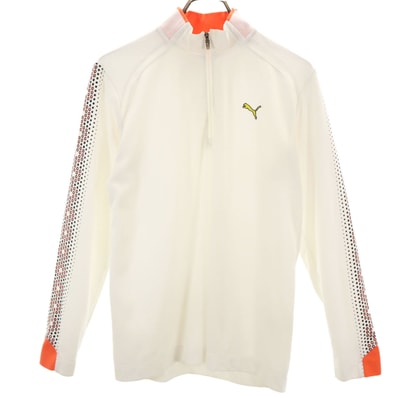 PUMA プーマ ゴルフ 長袖 ハーフジップ ウェア M ホワイト