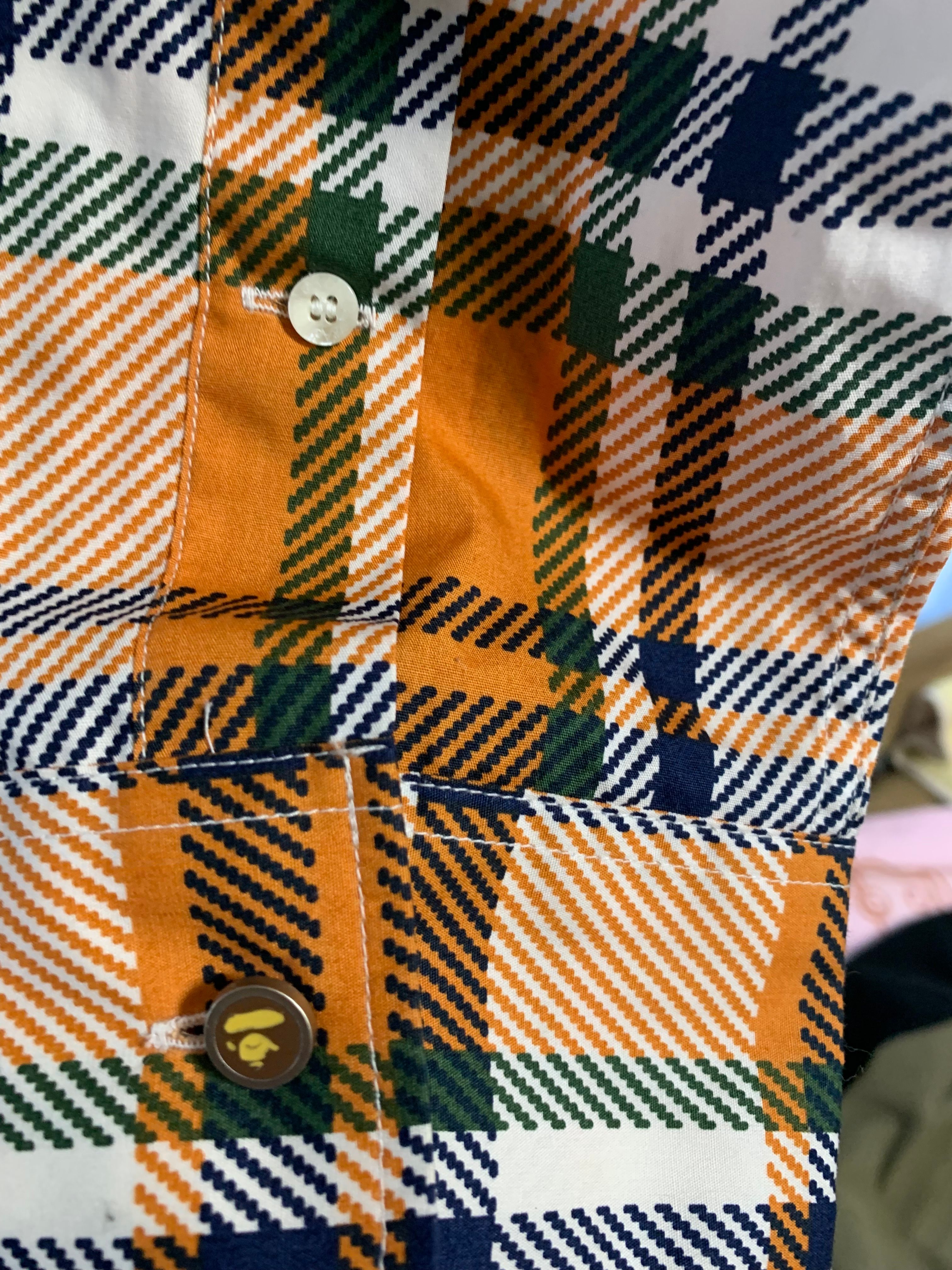 A BATHING APE CDG OSAKA POPLIN SHIRT "Blue"