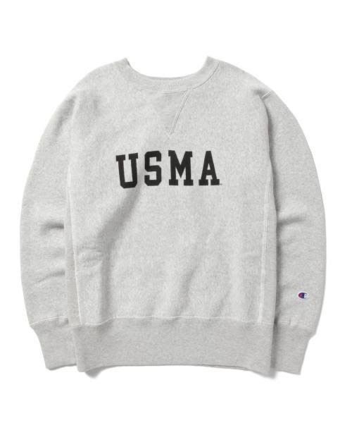 ❤️チャンピオン×ビームス❤️CHAMPION × BEAMS 別注 USMA リバースウィーブ クルーネック スウェットシャツ 