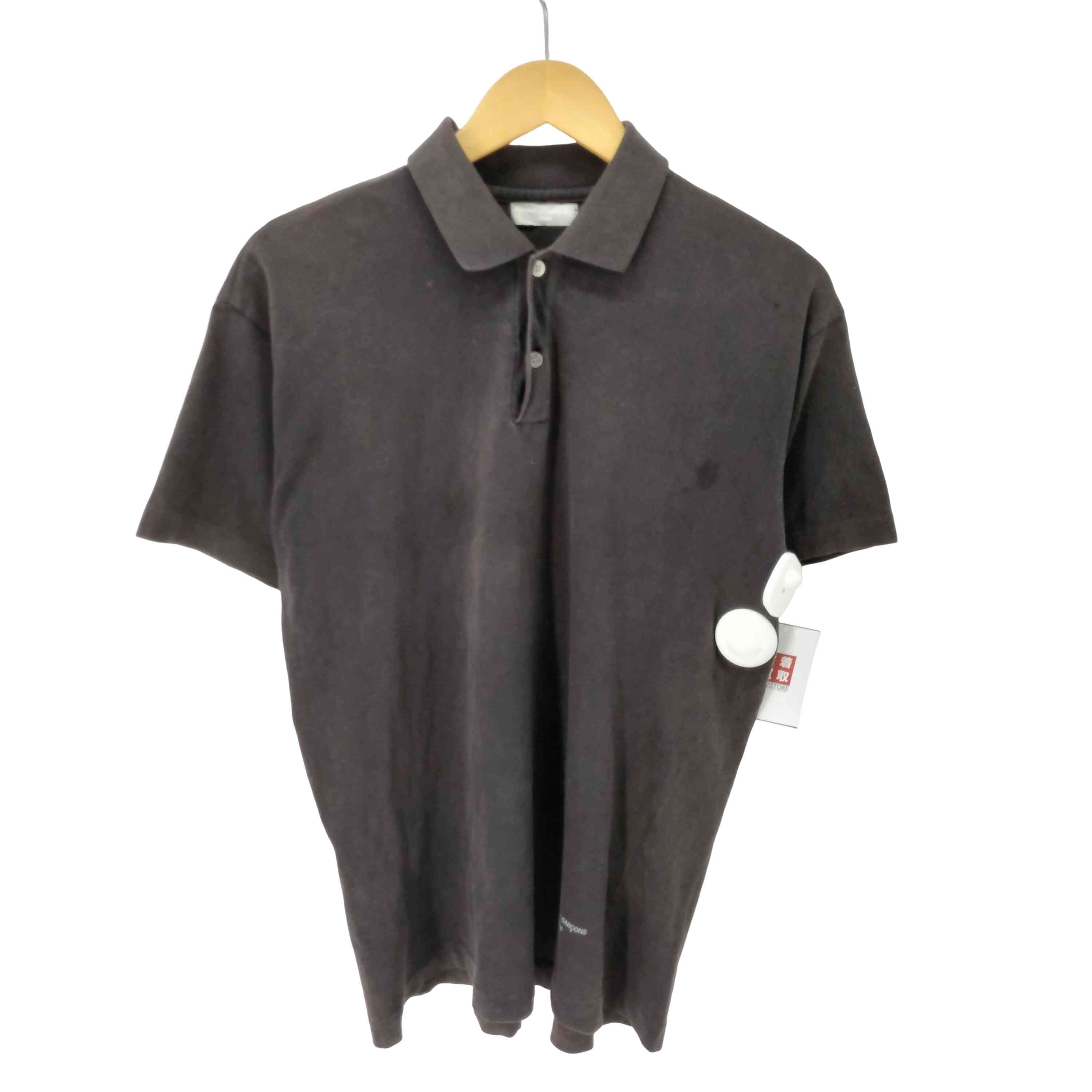 90S 田中オム ワンポイント ロゴプリント S/S ポロシャツ【1142160960394】