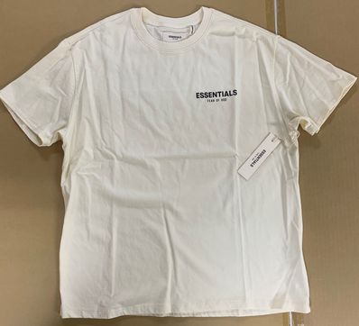 FEAR OF GOD Essentials Boxy Logo T-shirt "Cream"