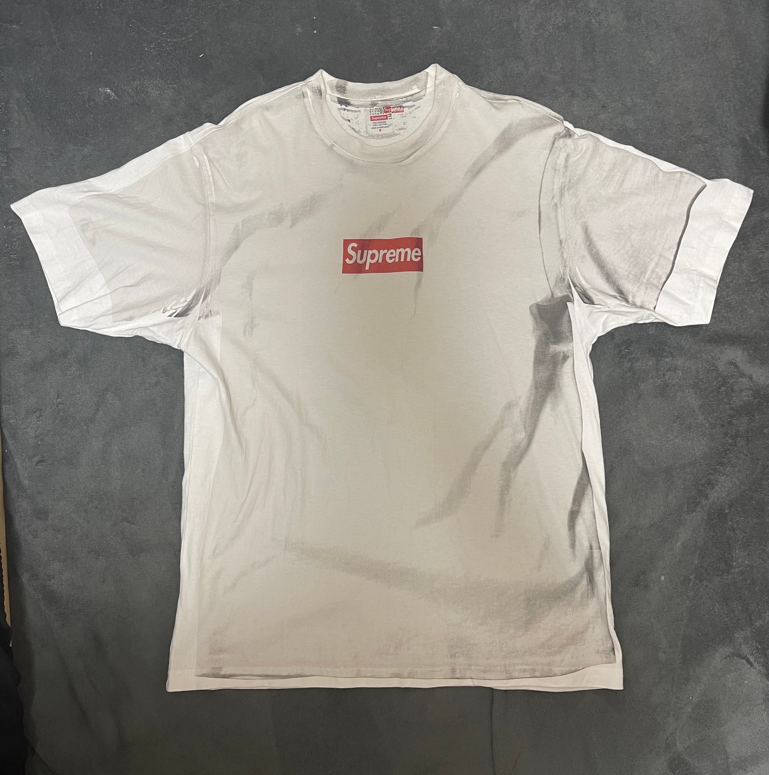 Supreme x MM6 Maison Margiela Box Logo Tee "White"