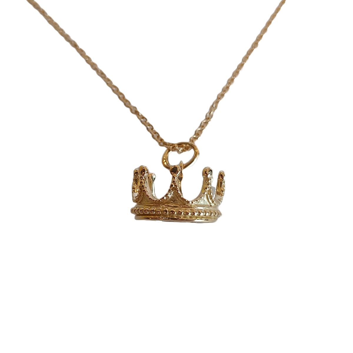 TIFFANY&Co. ティファニー クラウン ネックレス 750YG K18イエローゴールド ゴールド  レディース【中古】