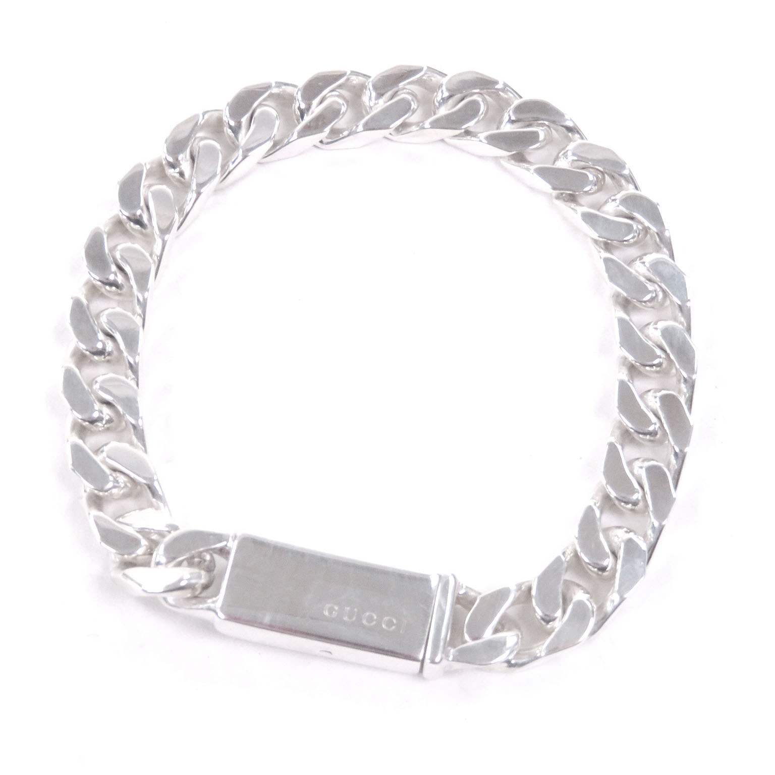 美品 グッチ ブレスレット シルバー メンズ