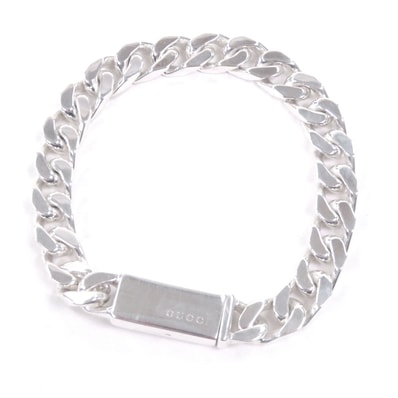 美品 グッチ ブレスレット シルバー メンズ