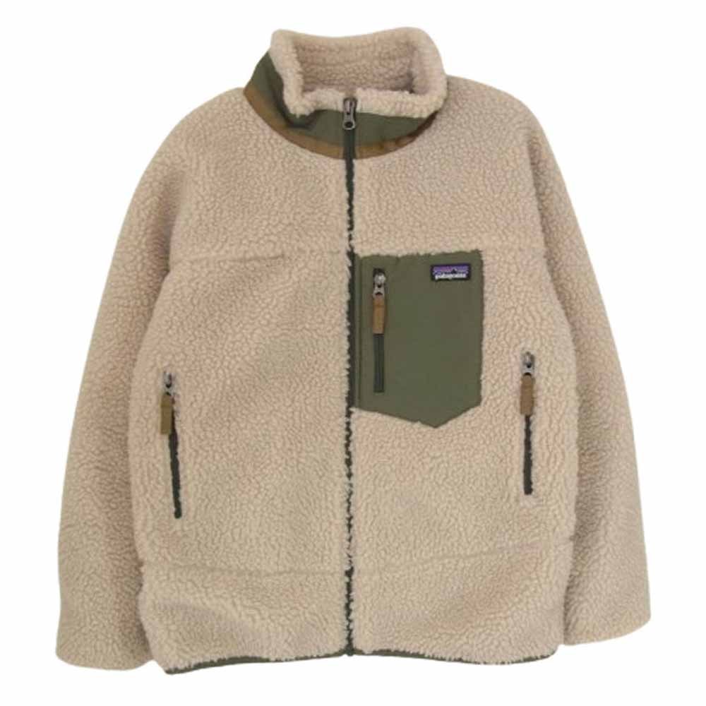 patagonia パタゴニア ジャケット 20AW 65625FA20 Kids Classic Retro-X Jacket キッズ レトロX フリース ベージュ系 L【中古】