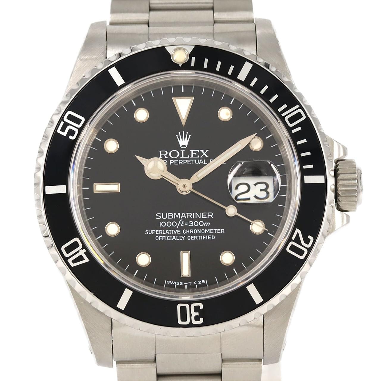 ROLEX Submariner Date "Black/Stainless Steel" 16610