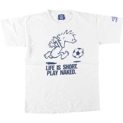 古着 90年代 アンブロ UMBRO 青タグ スポーツプリントTシャツ USA製 メンズM相当/eaa638984