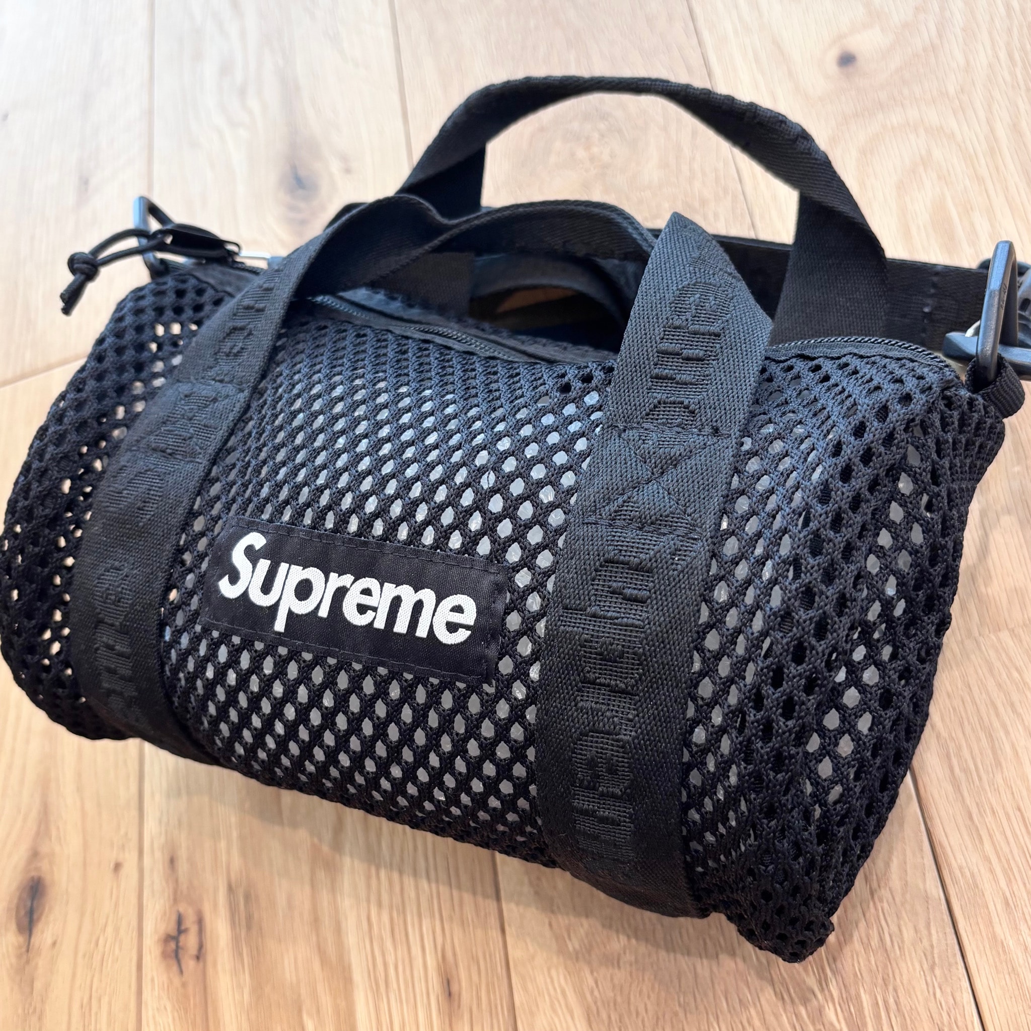 Supreme Mesh Mini Duffle Bag "Black" (25SS)
