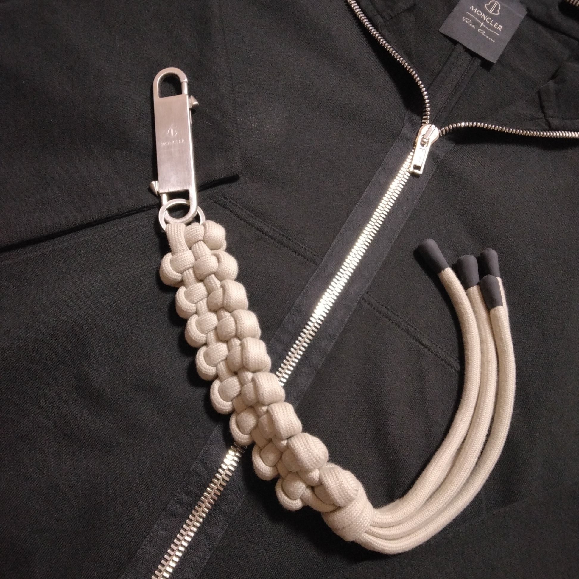 Rick Owens x Moncler 'Hiking Rope' Keyring "Gray"