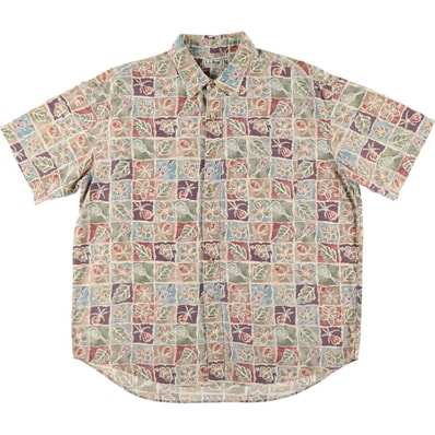 古着 80~90年代 エルエルビーン L.L.Bean COOL WEAVE 総柄 ハワイアンアロハシャツ メンズXL相当 ヴィンテージ/eaa586945