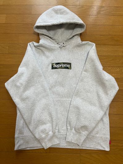 Supreme Box Logo Hooded Sweatshirt "Ash Grey" (23FW)