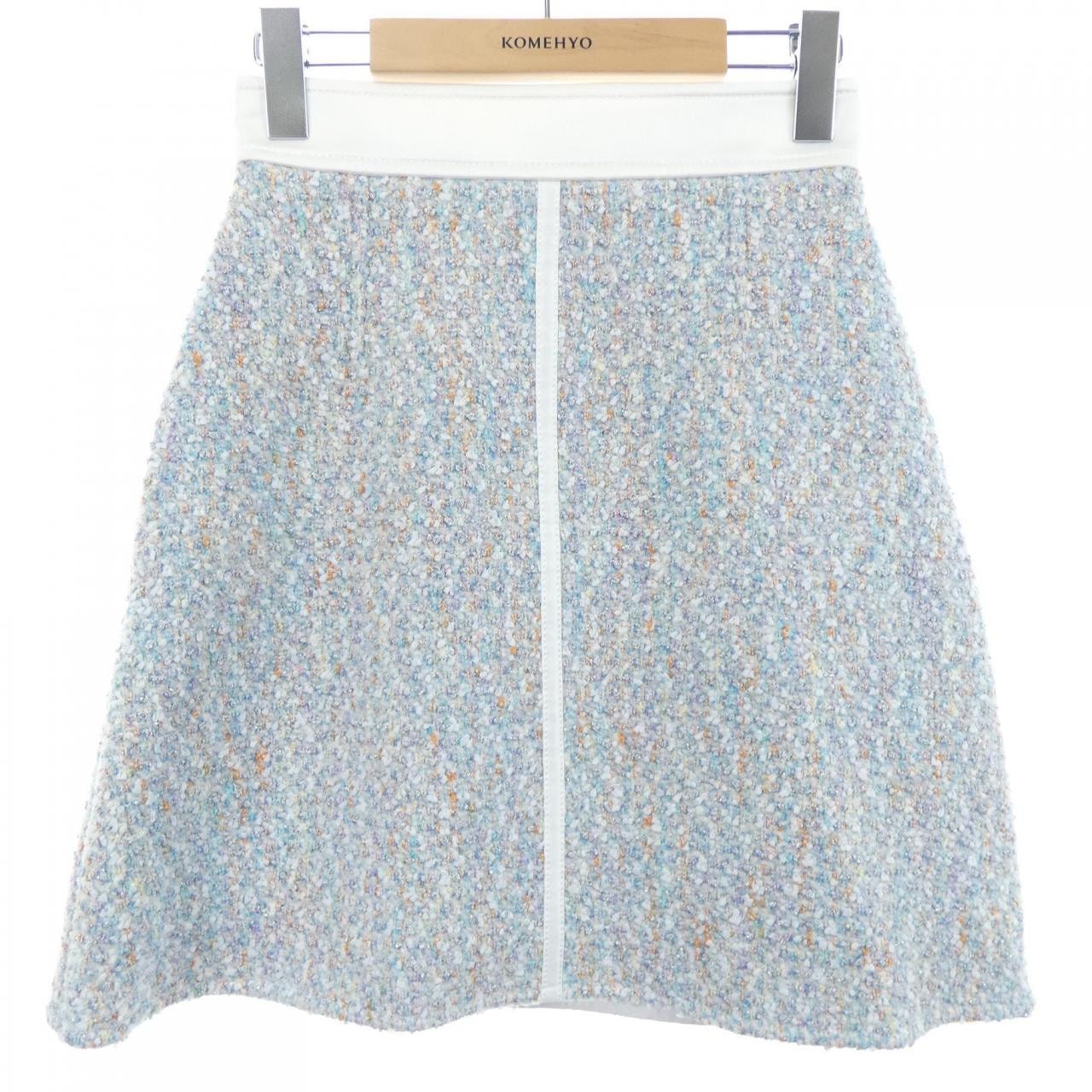 ルイヴィトン LOUIS VUITTON スターダストルレックスツイードAラインミニスカート FNSK43P24 スカート