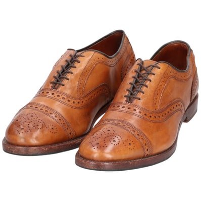 古着 ブルックスブラザーズ Brooks Brothers セミブローグ ストレートチップシューズ USA製 9 1/2D メンズ27.5cm相当/saa014675