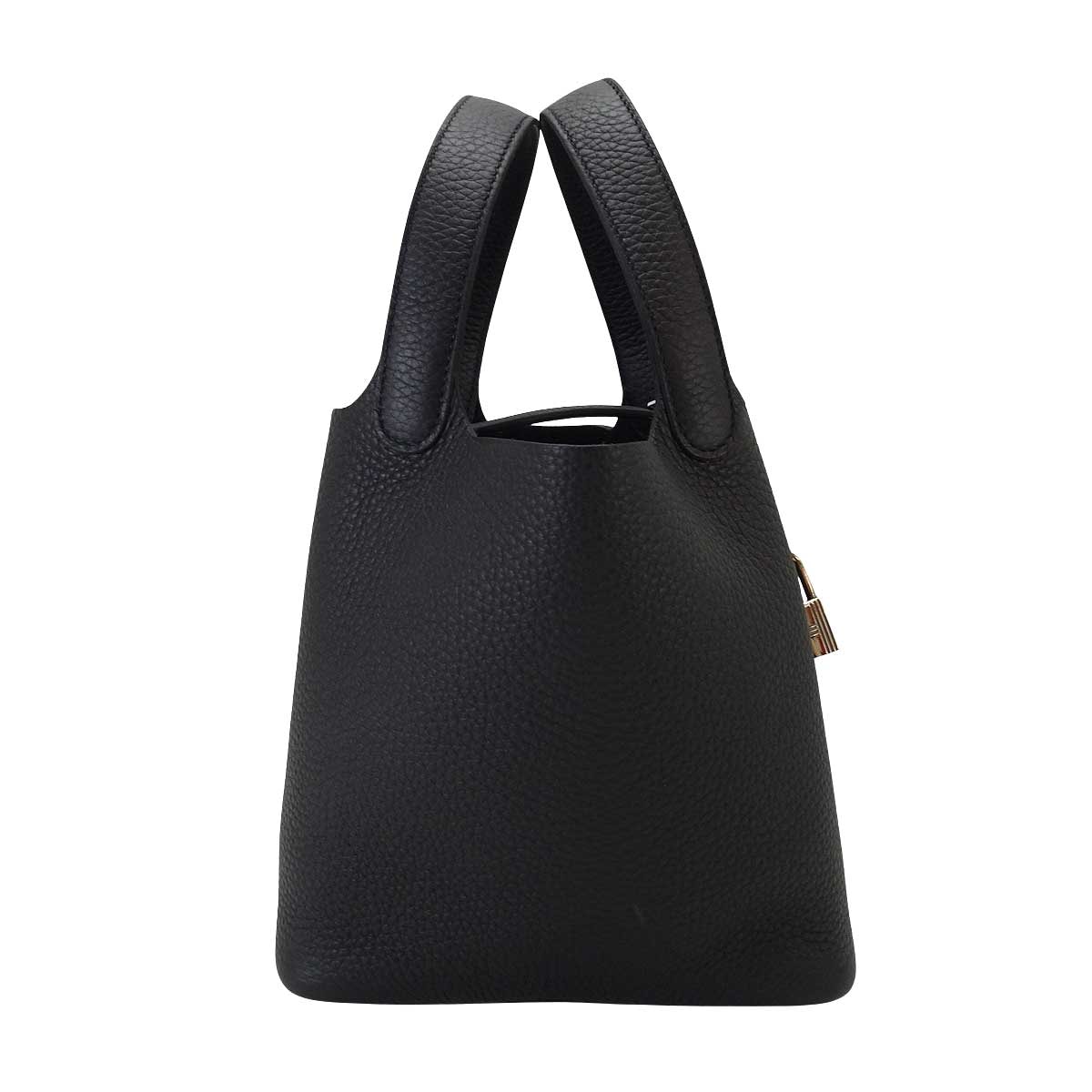 【恵比寿明治通り店】HERMES エルメス ハンドバッグ ピコタンロック 18 PM 黒 (ブラック) トリヨンクレマンス シルバー金具 K刻印 新品