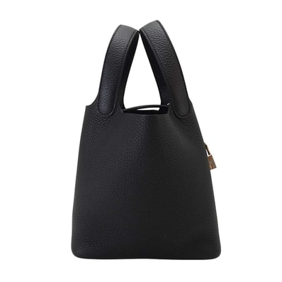 【恵比寿明治通り店】HERMES エルメス ハンドバッグ ピコタンロック 18 PM 黒 (ブラック) トリヨンクレマンス シルバー金具 K刻印 新品